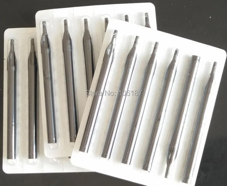 

100Pcs 3RT,5RT,7RT,9RT Mixed Size Disposable Tattoo Black LONG Tips Back Stem Sterilized Tattoo Tips nozzles