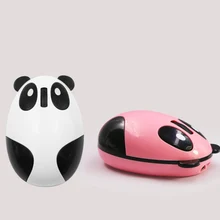 Милая мультяшная панда беспроводная мышь перезаряжаемая 1600 dpi оптическая компьютерная мышь с usb-кабелем для ПК ноутбук Настольный дом