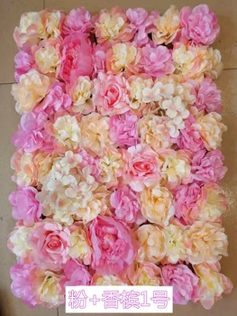 

Wedding flowers 40x60cm Dahlia hydrangea rose mixed flowers wall artificial silk flowers for wedding arch decoration