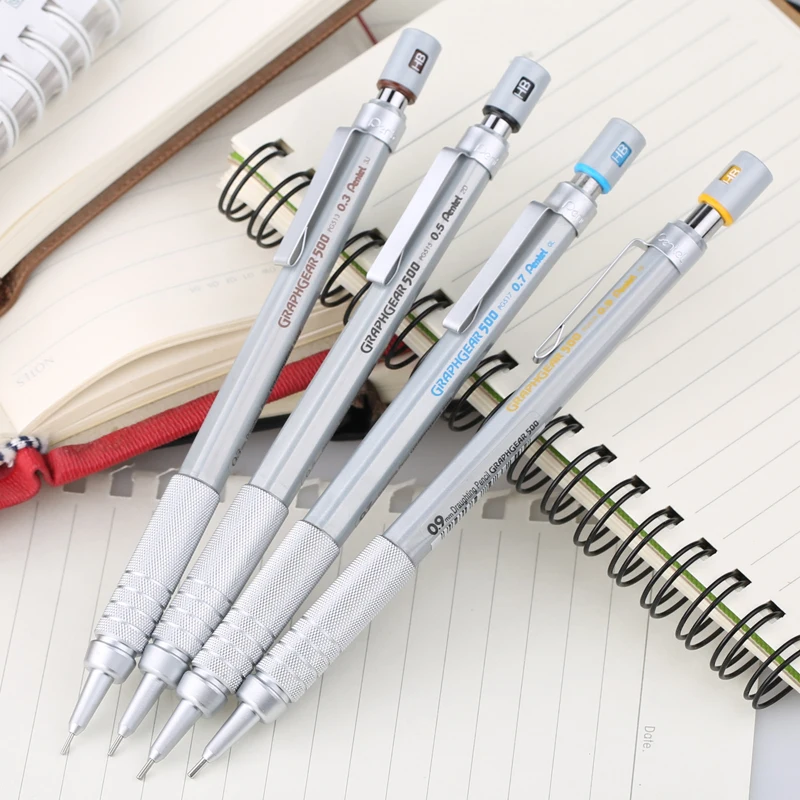 1 шт. Pentel Graphgear 500 разработки карандаш механический карандаш 0,3 0,5 0,7 0,9 мм PG513 PG515 PG517 PG519