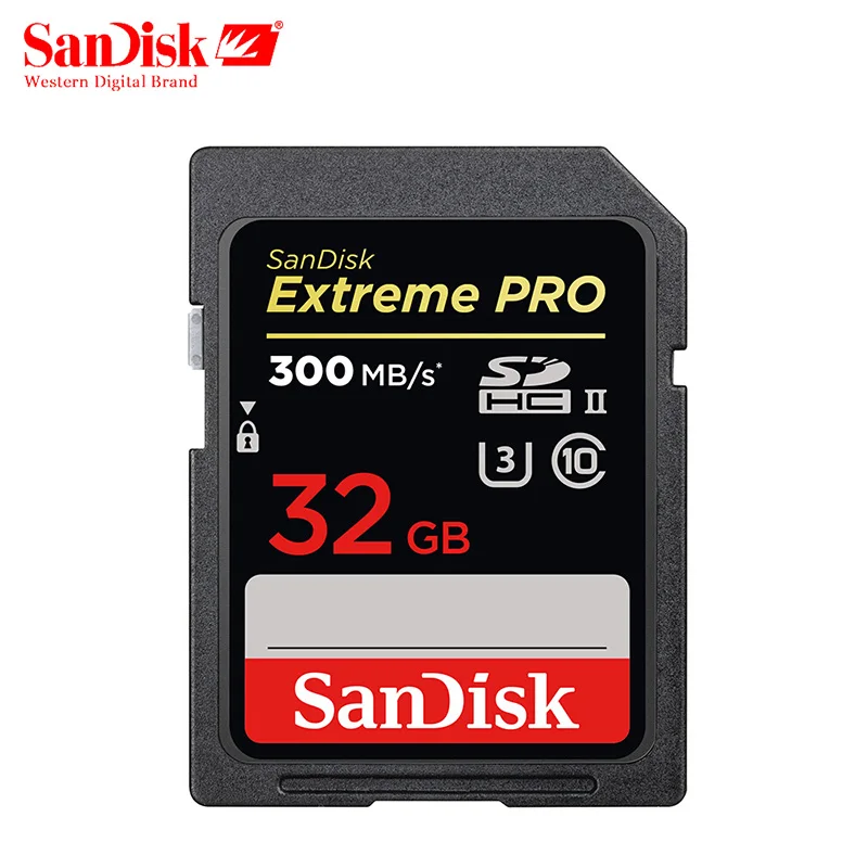 

Sandisk Extreme Pro SD Card 32GB 64GB High Speed UHS-II Camera Memory Card up to 300MB/s 2000X