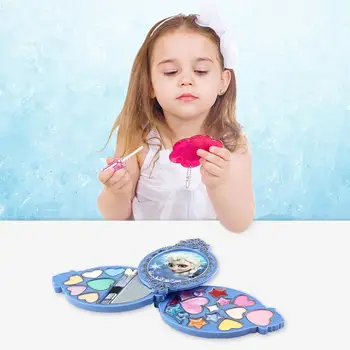 

Disney Official 22-Piece Ice Romance Eyeshadow Lip Gloss Rouge Set Box Non-Toxic Material Clean Water Cleaning Cosmetics Toy Set