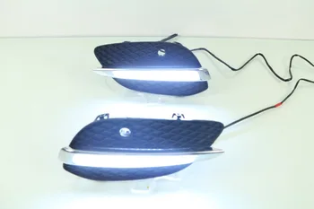 

2pcs bumper lamp for Mercedes Benz GLC X205 2015 2016year LED DRL Daytime Running Lights Daylight yellow turn Signal lamp light