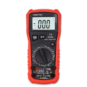 

ESR Capacitor Tester Digital Multimeter With Temperature Voltage Indicator Electric Meter AC/DC Ohmmeter Feelers For Tester Tip