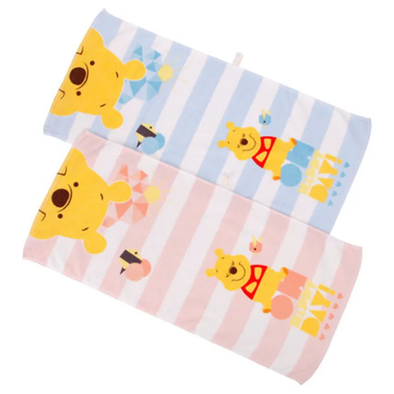Disney Winnie the Pooh полосатое полотенце для лица Абсорбирующая сушильная ванна пляжное