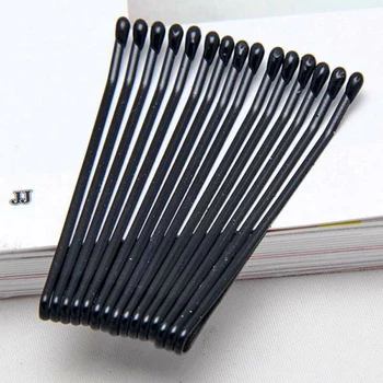 56Pcs/Set Women Lady Girl Black Metal Waved Hair Bobby Clip Salon Pin Grip Hairpin Barrette Hair Styling Accessories Tools