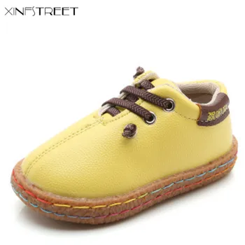 

Xinfstreet Brand Boys Shoes Winter Solid Children Casual Shoes Pu Leather Soft Toddler Kids Sneaker For Boys Size 21-30