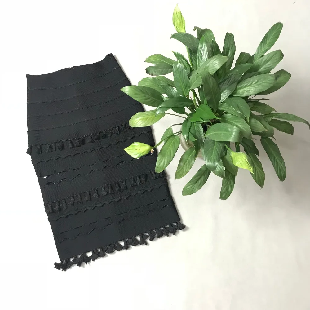 Línea Negro Vendaje Calidad Faldas Falda Negro Sexy Verano Diseñador Estilo rosado 2018 Una Alta Rosa qnPw1IwA