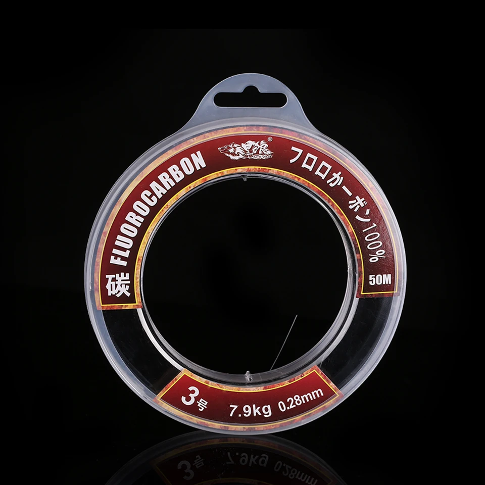 Buy 100 Fluorocarbon Fishing Line Carp 50M 100M Super Strong Leader Carbon