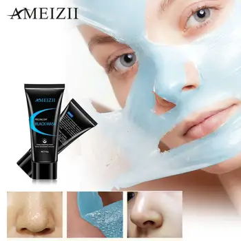 

AMEIZII Blackhead Removal Mask Deep Cleansing Moisturizing Bamboo Charcoal Mud Mask For Face Nose Skin Treatments Blackhead Mask