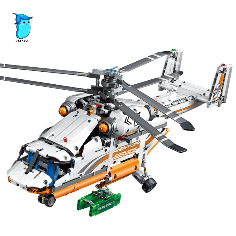 

StZhou 38008 1042Pcs mechanical group high load helicopter Model Bricks Building Blocks Toy For Children