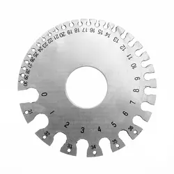 Нержавеющая сталь 1-36 круглый AWG SWG провод толщиномер линейки диаметр измерителя инструмент