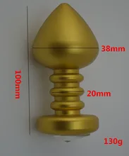 Диаметр 38 ММ Большой Металл Анальный Бисера Butt Plug Анус Игрушки Для пар, Фетиш Эротика Порно Продукты Секса Для Женщин И Мужчин Гей-СП1