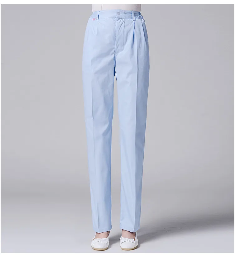Medical uniformes hospital Nurse Pants belt Doctors Work Pants Medical Trousers Female 100% Cotton Wearable and Pilling