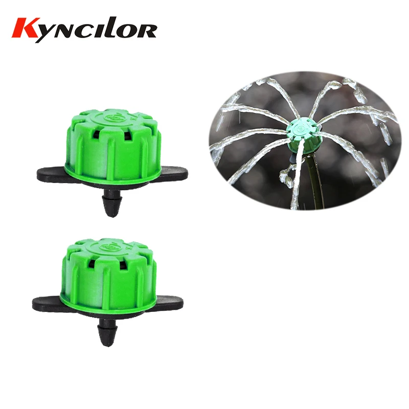 100pcs Adjustable Irrigation Sprinklers Emitter Drip System on 1/4