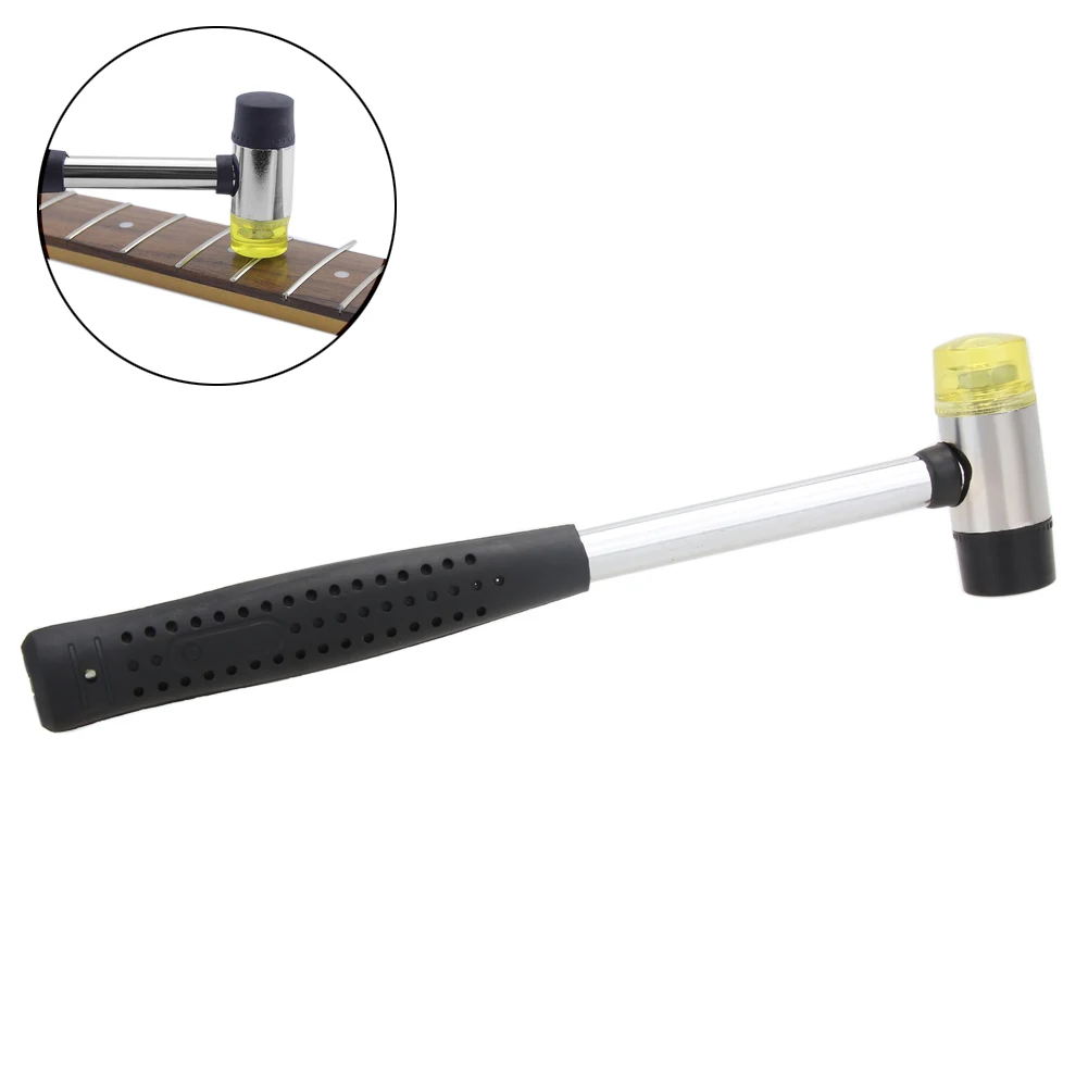 Electric Guitar Bass Fret Hammer with Double Plastic Head Guitar Wire