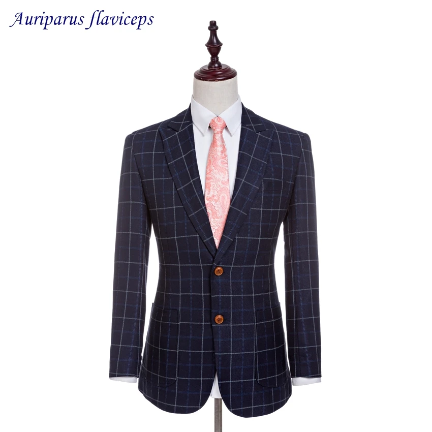 

2019 New Jacket Square Groom Tuxedos Custom Made Blazer Worsted Wool Jacket As Man Clothes 1 Piece Suit Jacket