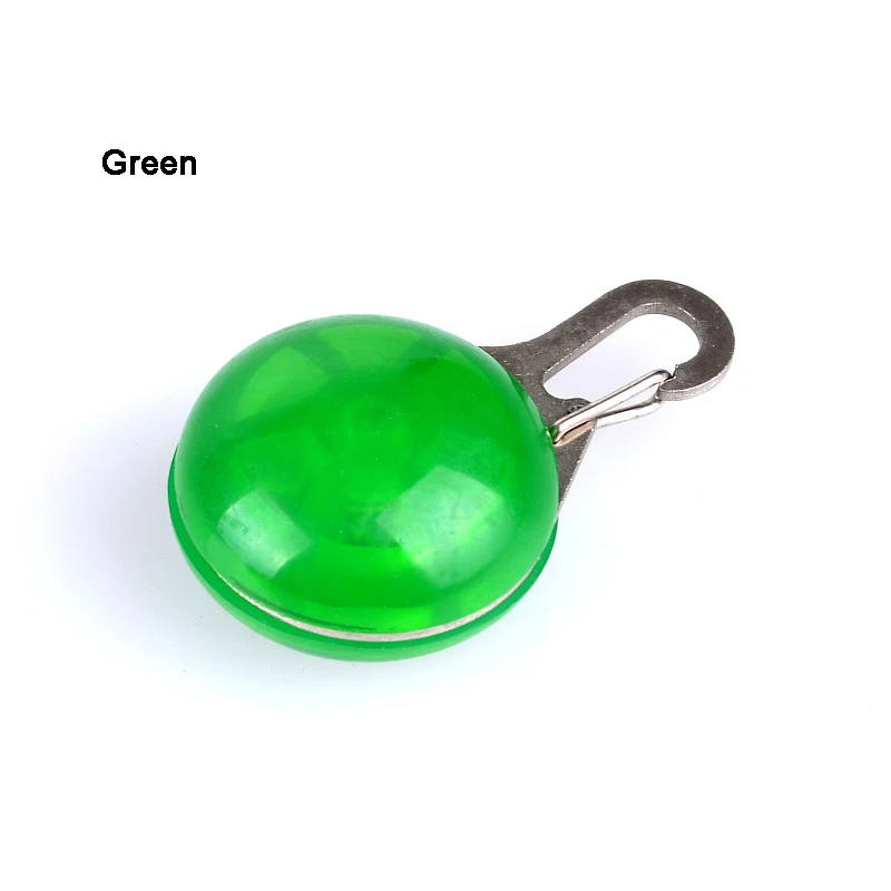 Green Светодиодный фонарик ошейник для собак и кошек светящийся кулон безопасность домашних животных ночью светящееся яркое украшение ошейники для собак - Цвет: Green