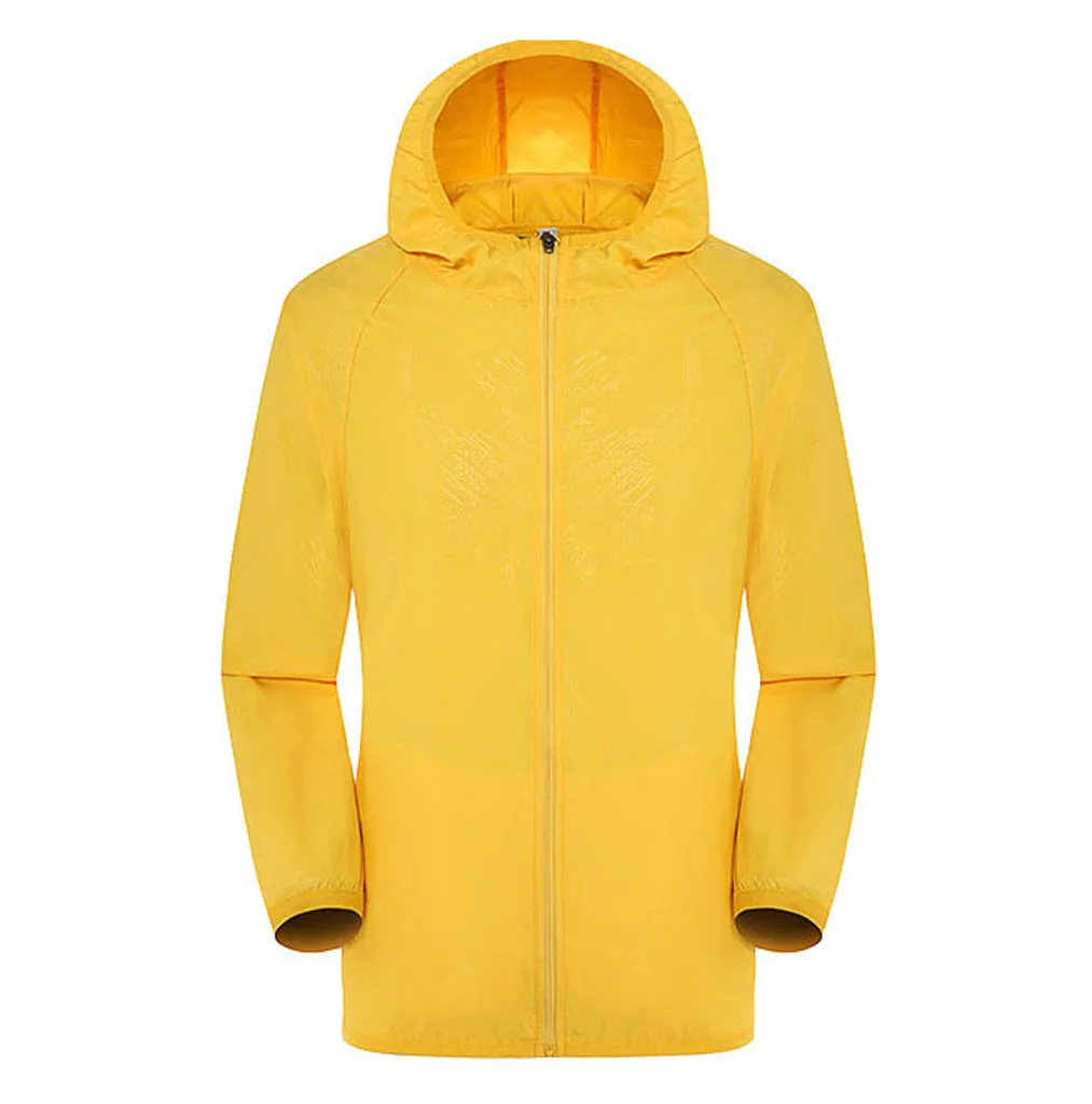 

All Seasons Men's Women Casual Jackets Windproof Ultra-Light Rainproof Windbreaker Top Long Sleeve Camping Coat W30612