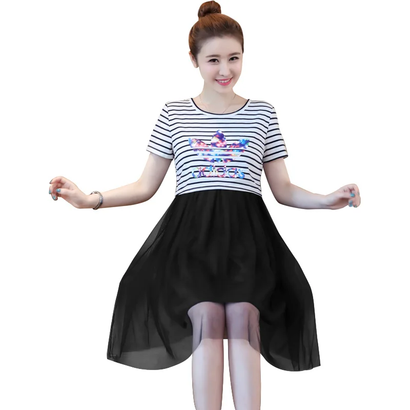

Formal Maternity Clothes Striped Pregnancy Dress Patchwork Loose Maternity Clothing Of Pregnant Women Cotton Premama