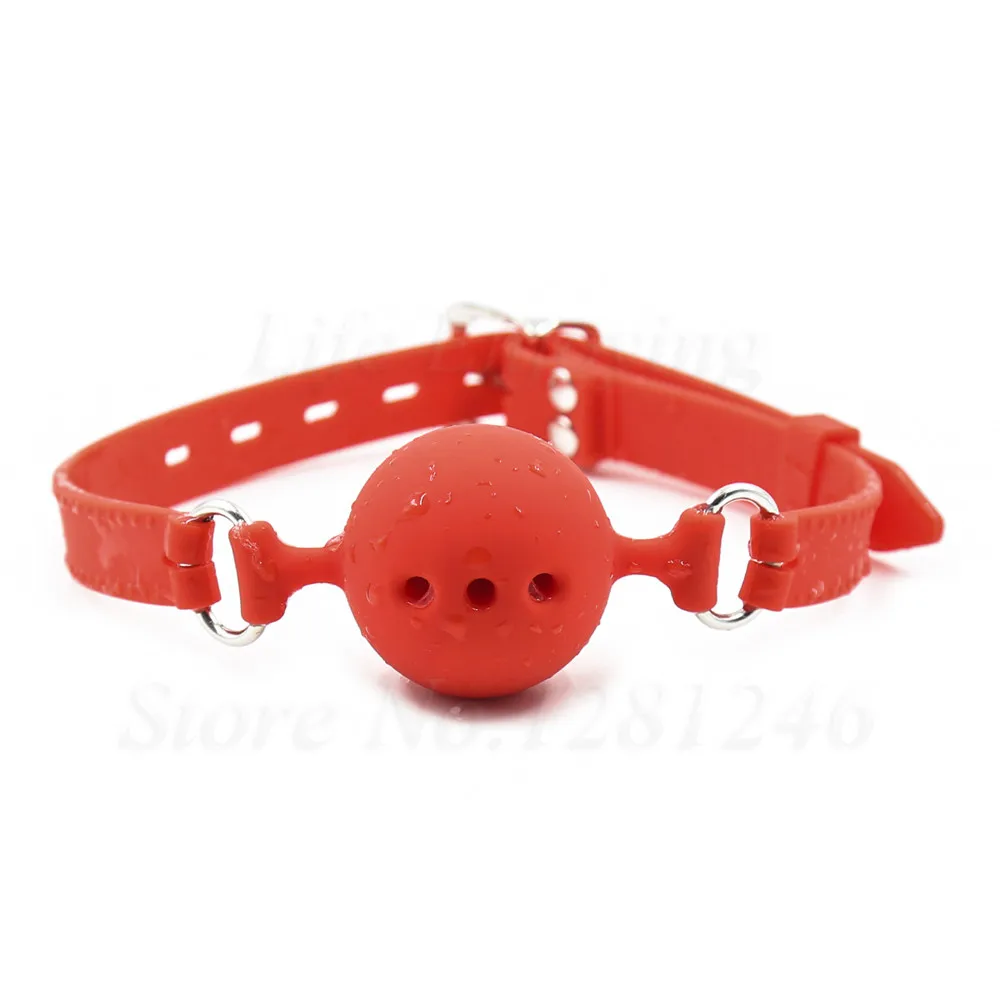 3 Size Soft Silicone Open Mouth Gag Ball BDSM Bondage Restraints Sex Toy For Adults Slave