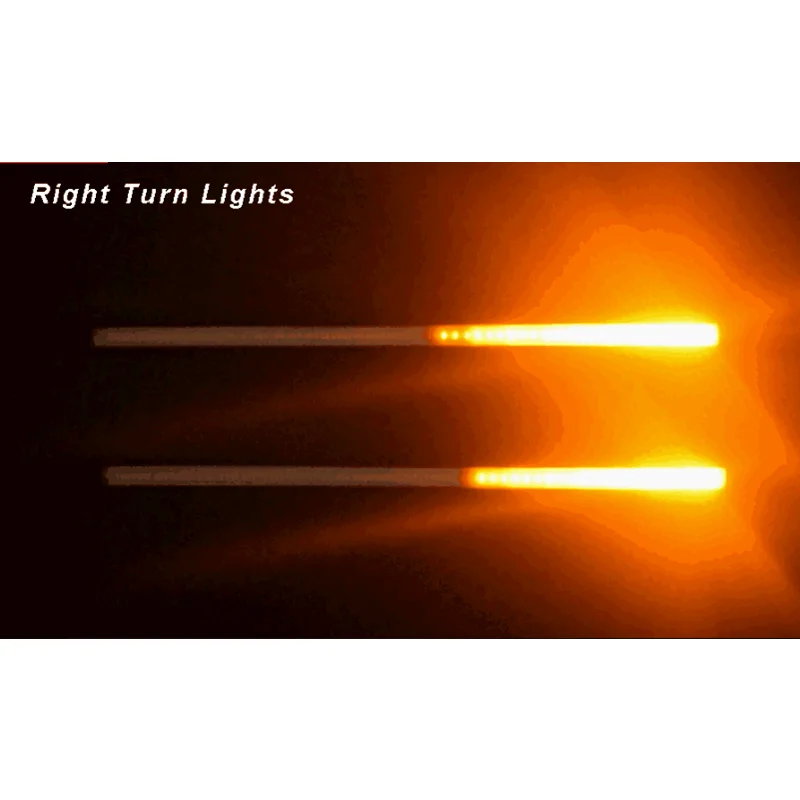 Тележка на колесах гибкий горки светодиодный Knight Rider полосы светильник для головной светильник последовательного Flasher DRL течет Янтарный Желтый сигнал поворота светильник