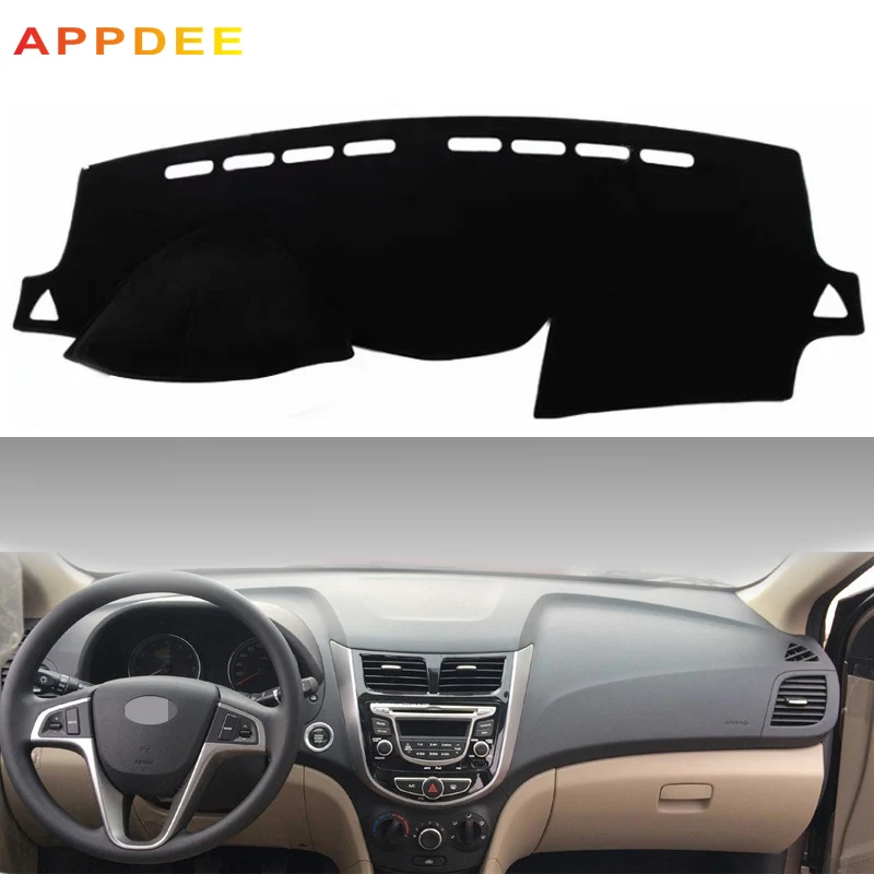 Крышка приборной панели автомобиля APPDEE для Hyundai Accent Verna 2012 2013 2014 2015 2016 2017 Solaris