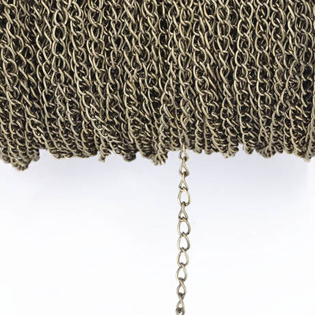 Bracelet Necklace Chains 2.5/3.5/4.5mm Silver/Gold/Gunblack/Antique Bronze Link Chain for DIY Jewelry Making Accessories