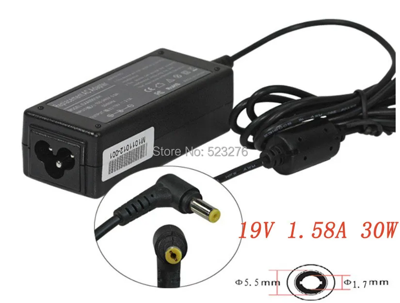 

OEM For ACER Aspire One A110 A150 D250 D150 ZG5 PA-1650-02 19V 1.58A 30W laptop Adapter Free shipping
