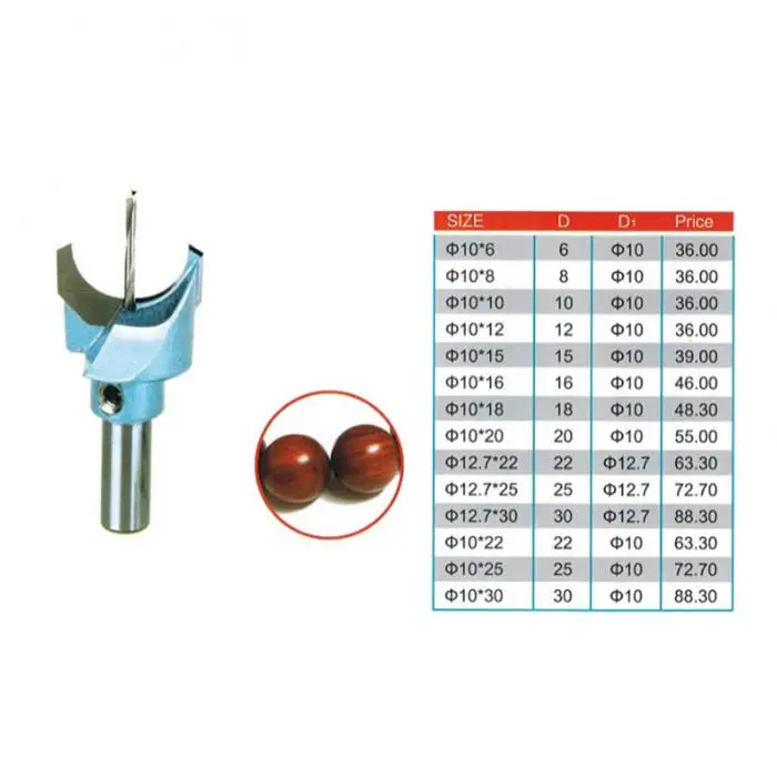 Новые 1 шт. твердого сплава Концевая фреза для деревообработки деревянный Будда бусины шары дрель инструмент