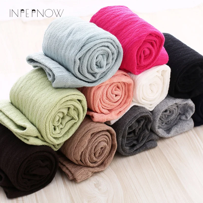 

Winter Girls Pants Toddler Girls Knitted Pantyhose Warm Baby Girls Tights Multi Colors Baby Girl Stocking For 2-10 Y WZ-CZX34