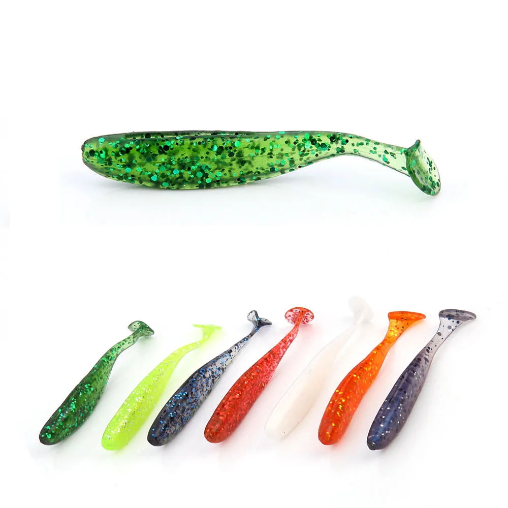 

6Pcs/Lot Top grade Soft Lure Worm Fishing Tackle Pesca Artificial Fishing Lures Silicone Soft Plastic Bait Carp 7cm 2.1g