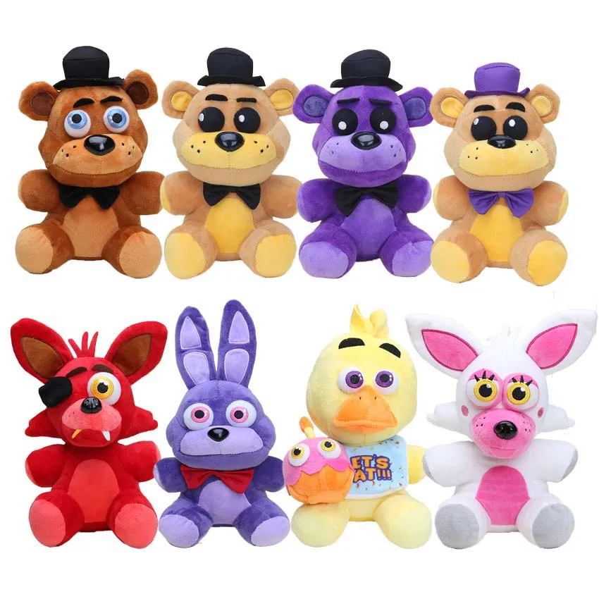 25 см игра FNAF Five Nights at Freddy's Sister Location Red Foxy Mangle Golden Shadow медведь Фредди Бонни и Чика
