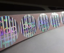 Free design ! secure genuine custom made hologram sticker , void if removed