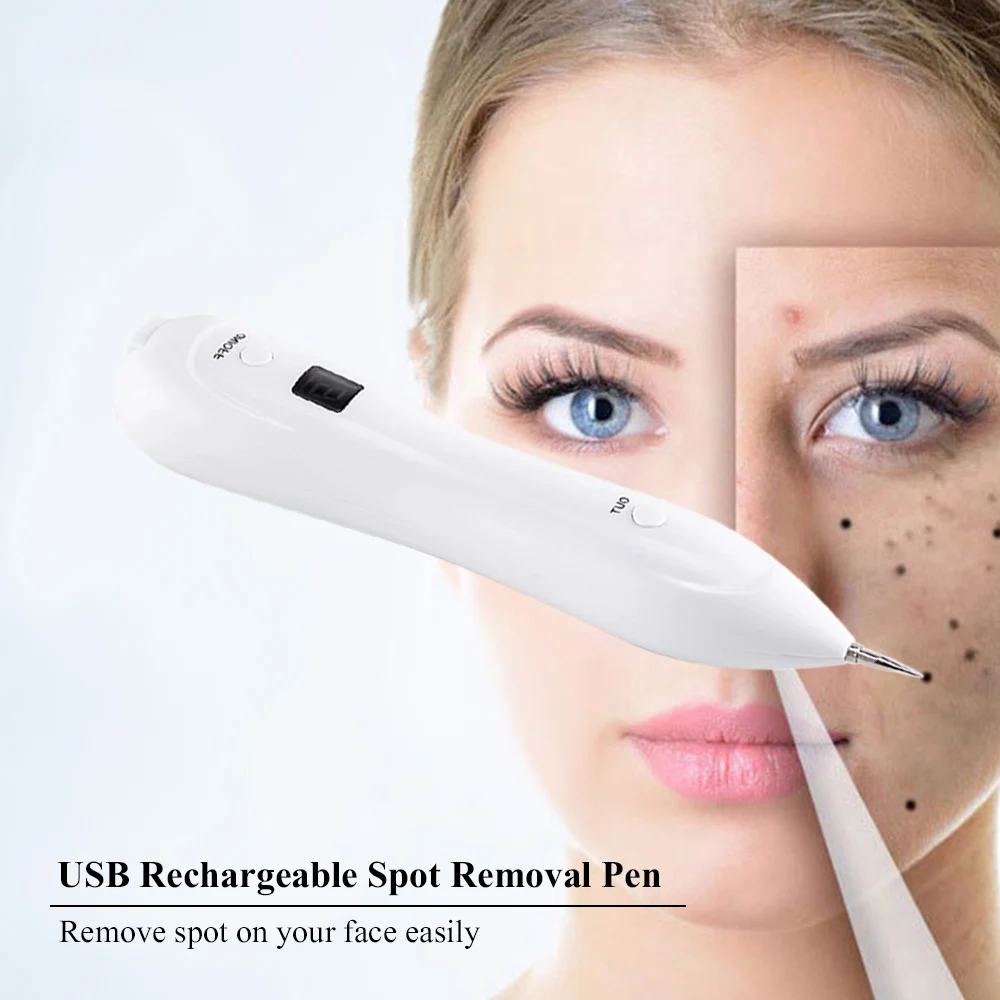 

USB Rechargeable Spot Removal Tool Kit messager Eraser Skin Tag Removal Electric Beauty Pen For Body Facial Freckle Age Tattoo