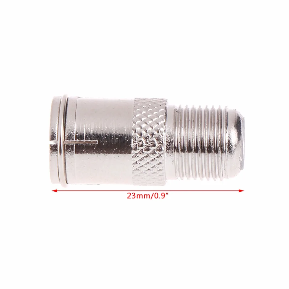 OOTDTY 10 Pcs Quick Fit F Connector Male Plug To Female Adapter- Push On RF Coaxial