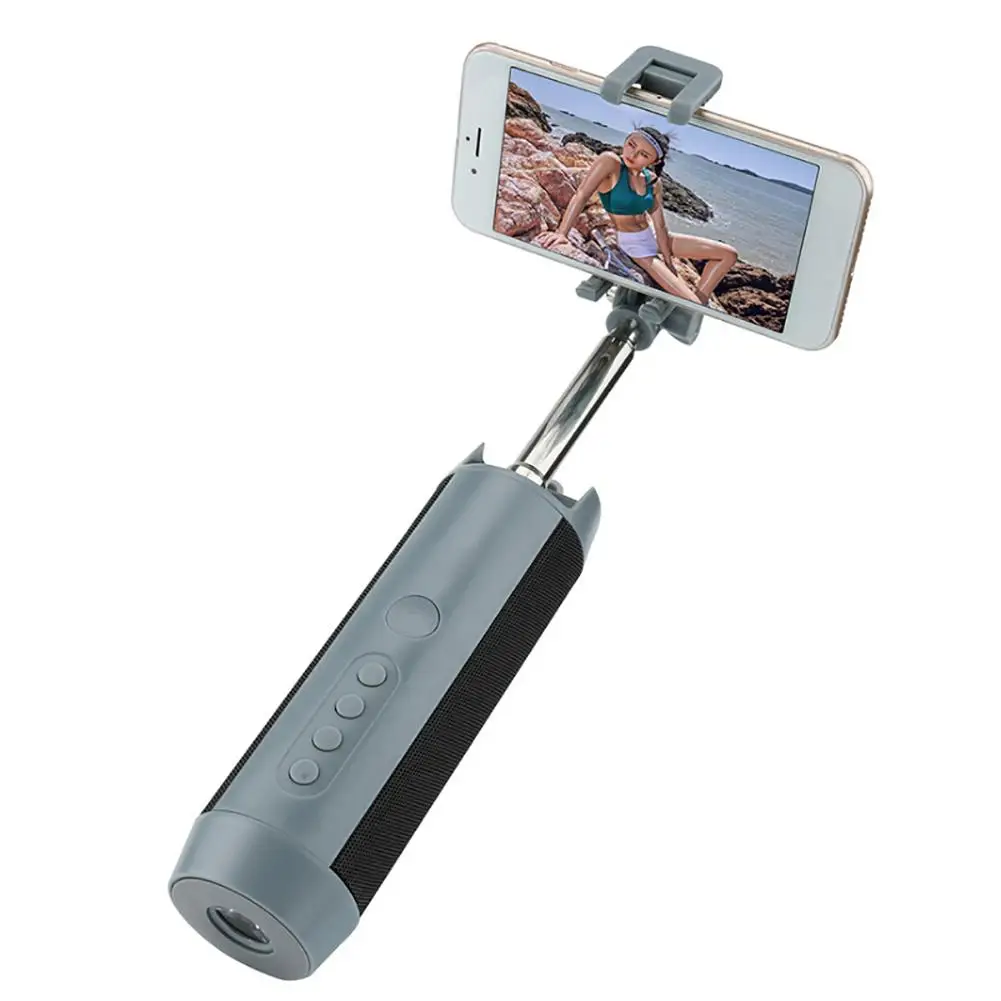4in1 Stereo Bluetooth Wireless Speakers Portable Mini Selfie Stick Mobile Power
