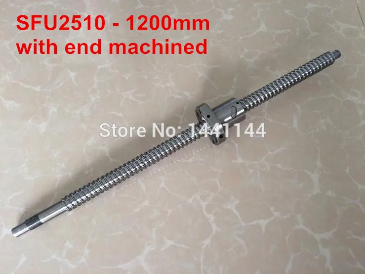 

SFU2510- 1200mm ballscrew with ball nut with BK20/BF20 end machined