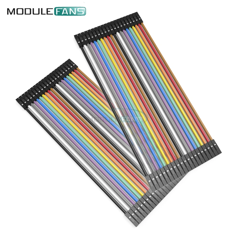 

2 x 40PCS Dupont 10CM Female To Female Jumper Wire Ribbon Cable for Arduino diy kit