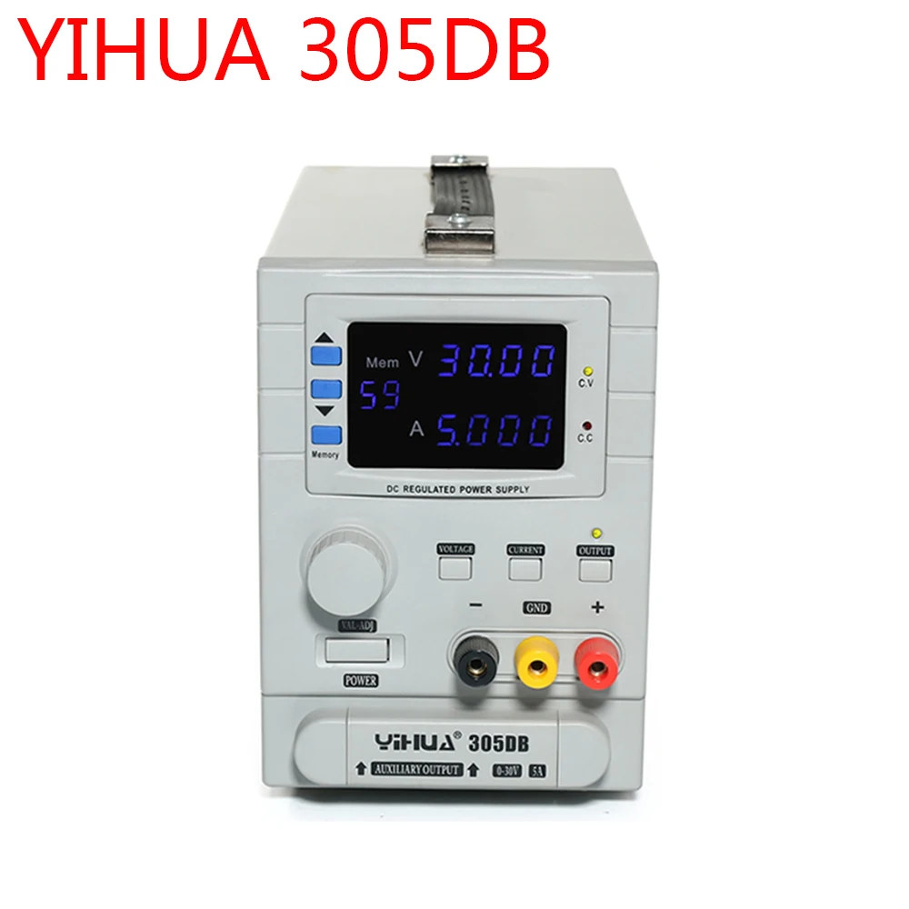 

YIHUA305DB Precision Adjustable 30V 5A Variable Regulated Programmable DC Power Supply