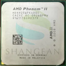 Процессор AMD Phenom X4 925 2,8 ГГц четырехъядерный процессор HDX925WFK42GI HDX925WFK42GM 95W Socket AM3 938pin