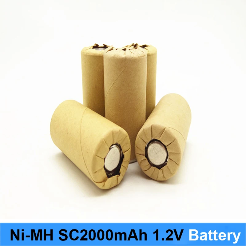 Ni MH Ni CD 1,2 v аккумулятор 2000mah 10c 15c высокомощный перезаряжаемый nimh аккумулятор отвертка и аккумулятор робот Ni-MH sc3000mah 1,2 v