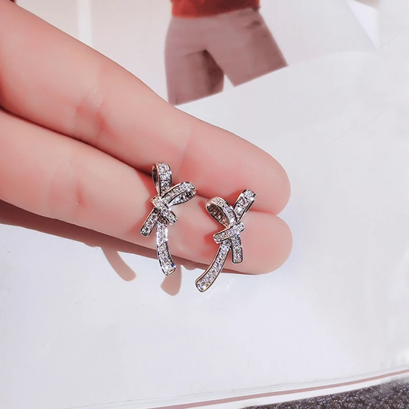 cubic zirconia earrings silver 925 (2)