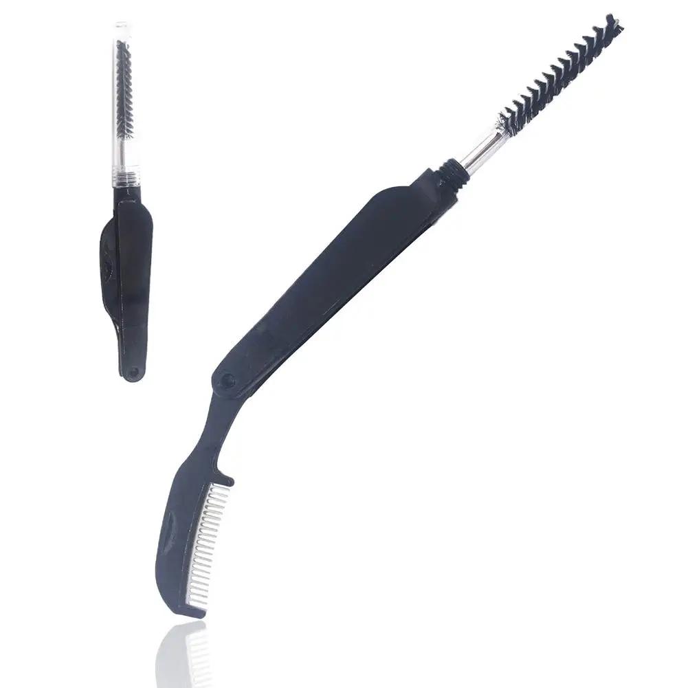 

Folding Mini Eyelashes Brush Eyebrow Comb Hair Remover Face Beauty Cosmetic Makeup Tool For Salon Home Use