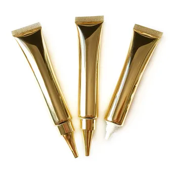 

200pcs 20g Empty Eye Cream Cosmetic Tubes Squeeze Soft Container Gold Screw Lid , 20ml Unguent Bottle Golden Caps