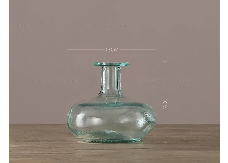 Современный креативный стиль Простота стеклянная ваза прозрачная украшение дома Современное домашнее декоративное стекло ваза цветы