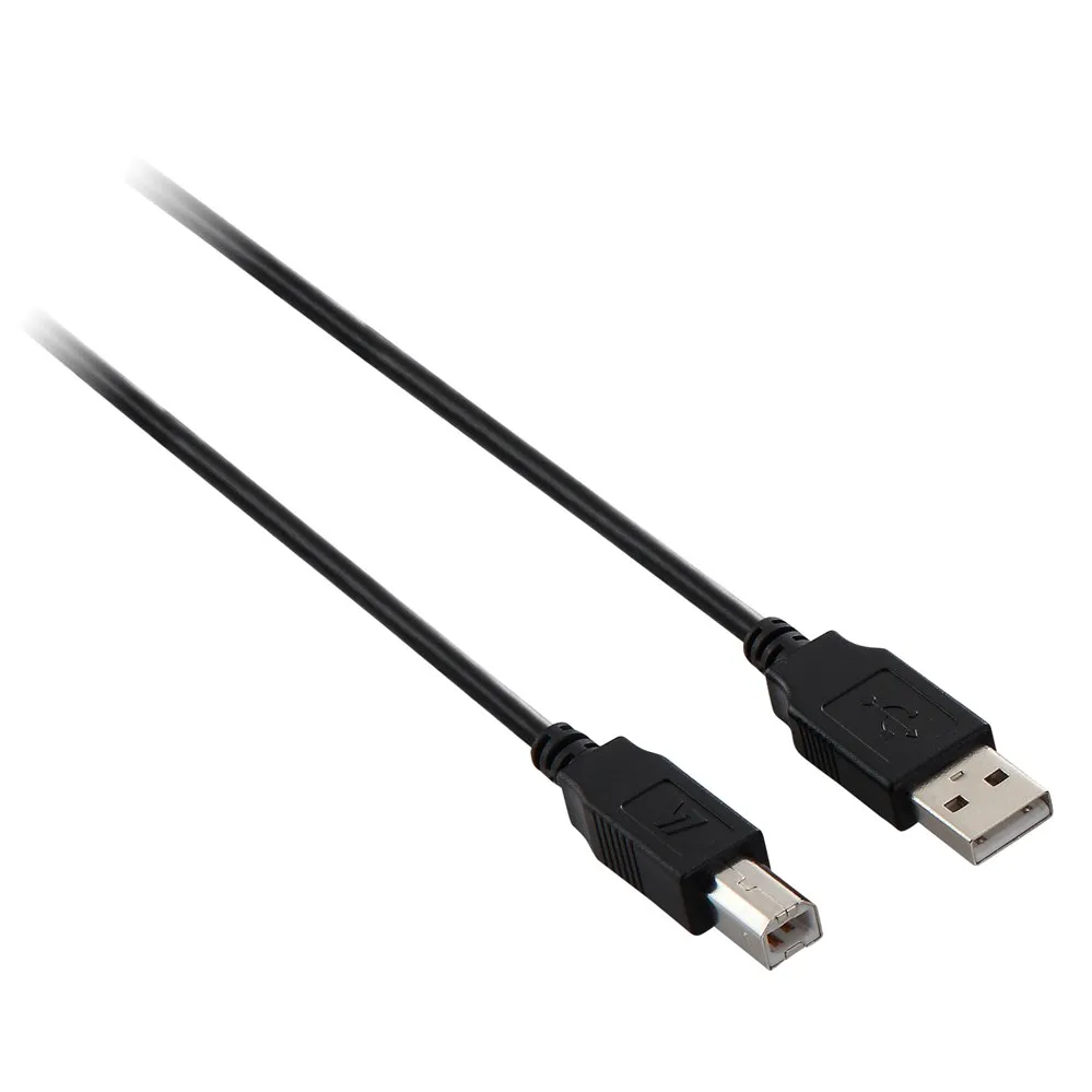 V7 USB 2,0 кабель USB B (m/m) черный 1 8 m 1,8 m USB A USB B 2,0 Мужской/Мужской черный