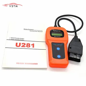 

Diagnostic Tool OBD II 2 CAN U281 Car Code Reader Scanner Memo Memoscan Seat CAN-BUS OBD2 Diagnostic Scanner for AUDI VW Passat