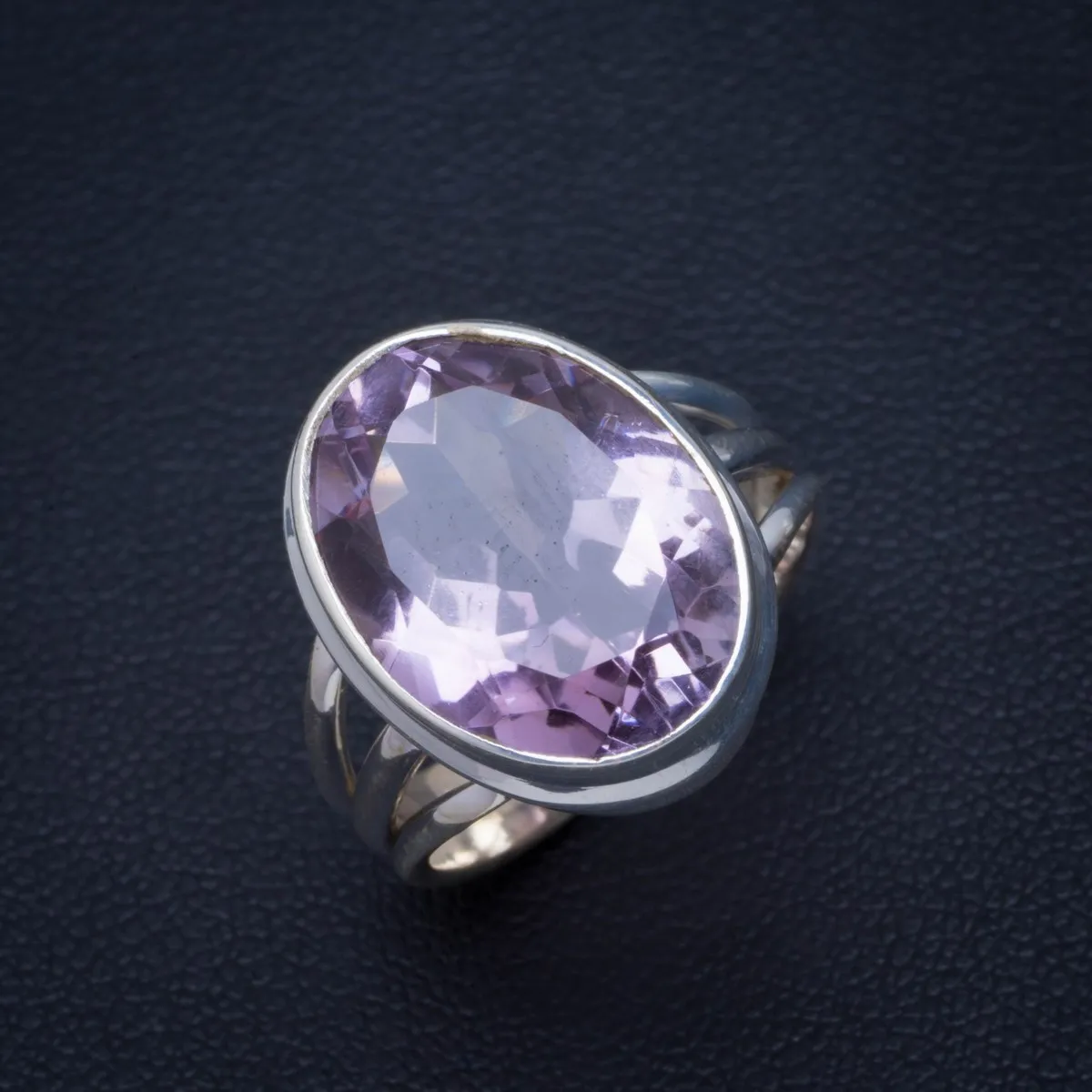 

Natural Amethyst Handmade Unique 925 Sterling Silver Ring 6.5 B1167