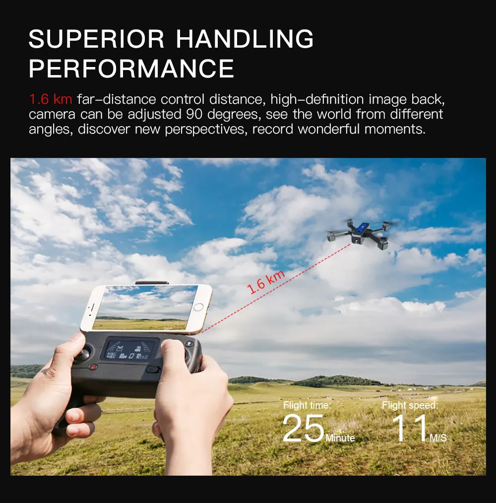 MJX Bugs 4 Вт B4W бесщеточный Радиоуправляемый Дрон с камерой 4K 5G WIFI FPV GPS